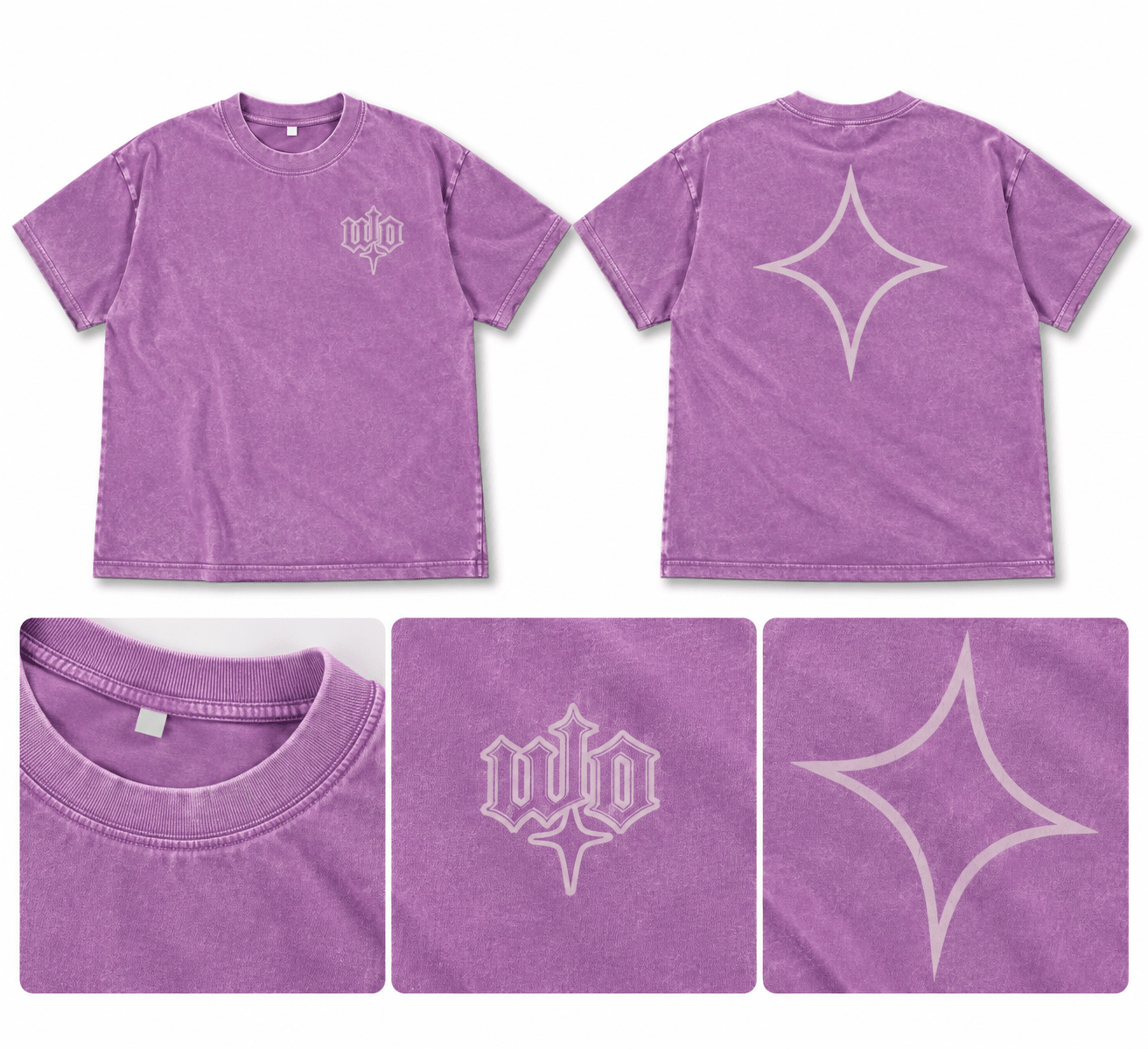 WO Acid Wash T-Shirt - WHO OVULATING